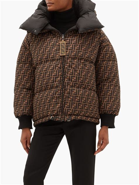 fendi puffer jackets|fendi monogram puffer jacket.